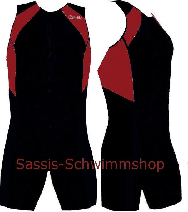 Chilliez Kinder Triathlonanzug TRI-POWER schwarz-maroon