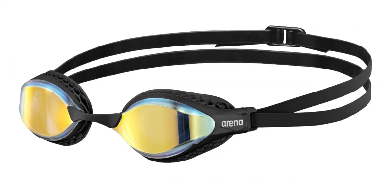 Arena Air-Speed Mirror yellow copper - black Schwimmbrille