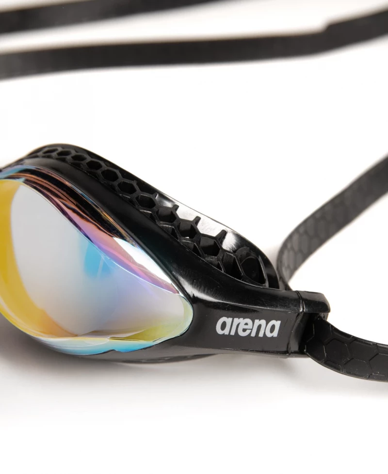 Arena Air-Speed Mirror yellow copper - black Schwimmbrille