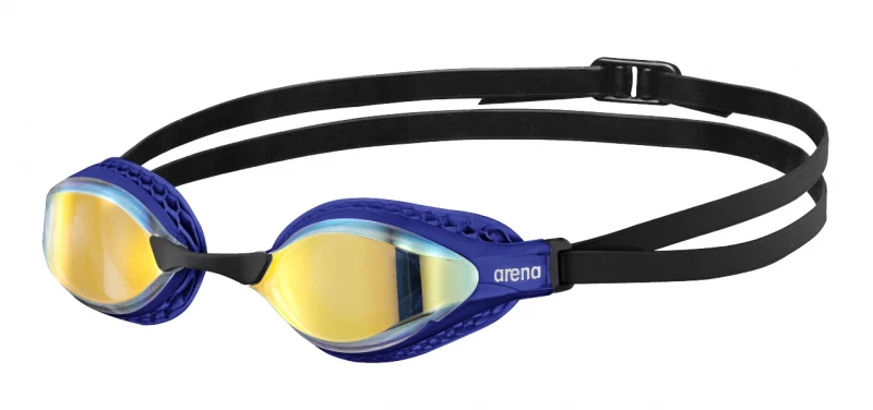 Arena Air-Speed Mirror yellow copper - blue Schwimmbrille