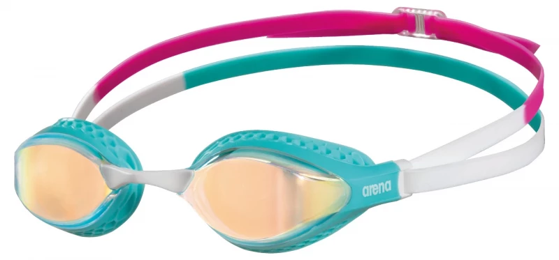 Arena Air-Speed Mirror yellow copper - turquoise - multi Schwimmbrille