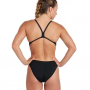 Arena Challenge Solid Damen Badeanzug Black - White