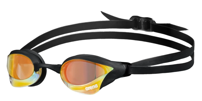 Arena Cobra Core Swipe Mirror Schwimmbrille Yellow - Copper - Black