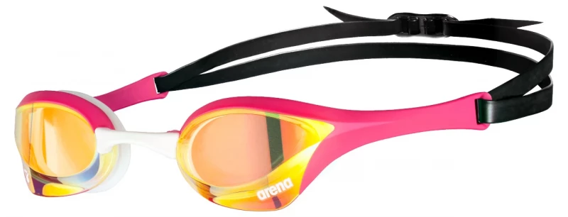 Arena Cobra Ultra Swipe Mirror Schwimmbrille Yellow Copper - Pink