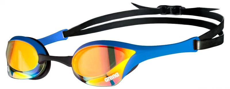 Arena Cobra Ultra Swipe Mirror Schwimmbrille Yellow Copper - Blue