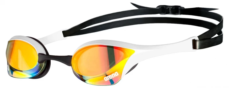 Arena Cobra Ultra Swipe Mirror Schwimmbrille Yellow Copper - White