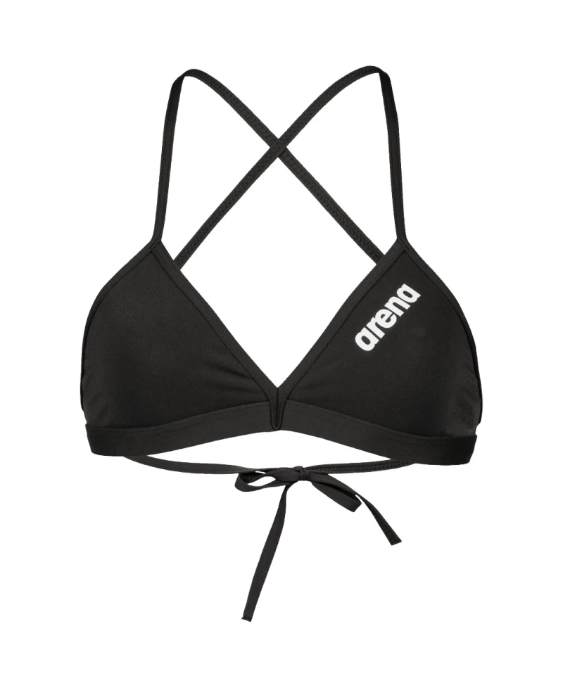 Arena Damen Bikini Oberteil Solid Black - White