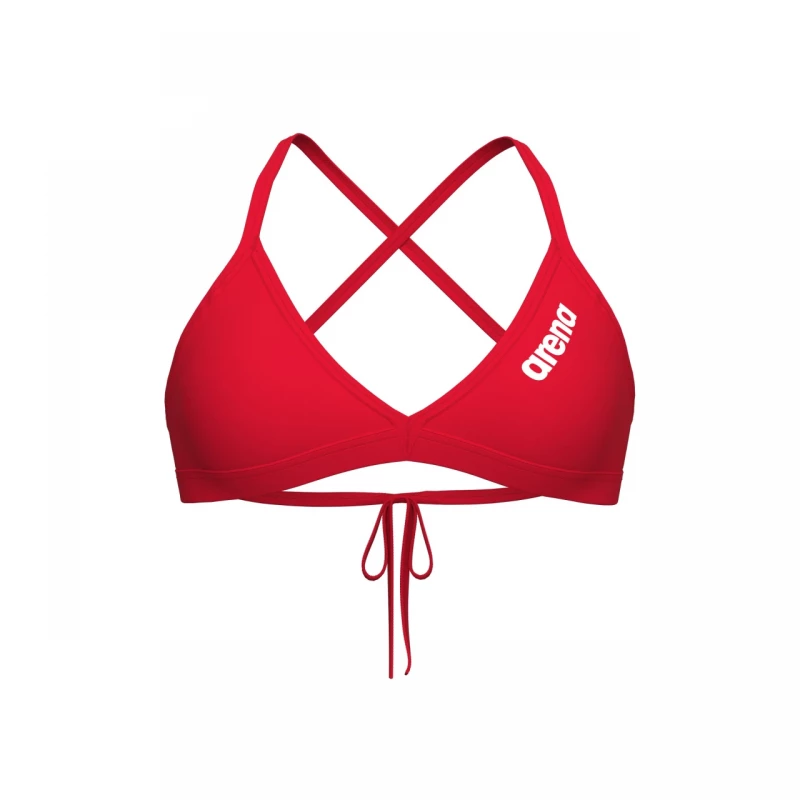 Arena Damen Bikini Oberteil Solid Red - White