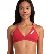 Arena Damen Bikini Oberteil Solid Red - White