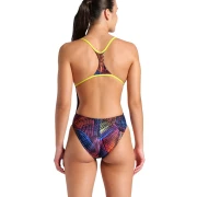 Arena Energy Damen Badeanzug Booster Back Soft Green - Black Multi