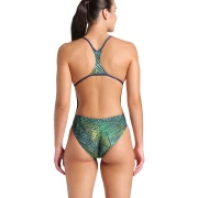 Arena Energy Damen Badeanzug Booster Back Navy - Green Multi