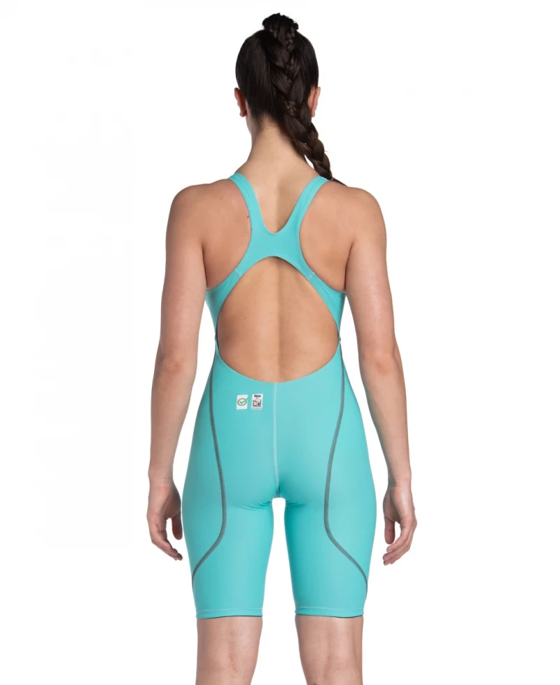 Arena Powerskin ST Next Damen Open Back Wettkampfanzug Aquamarine