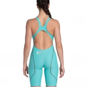 Arena Powerskin ST Next Damen Open Back Wettkampfanzug Aquamarine