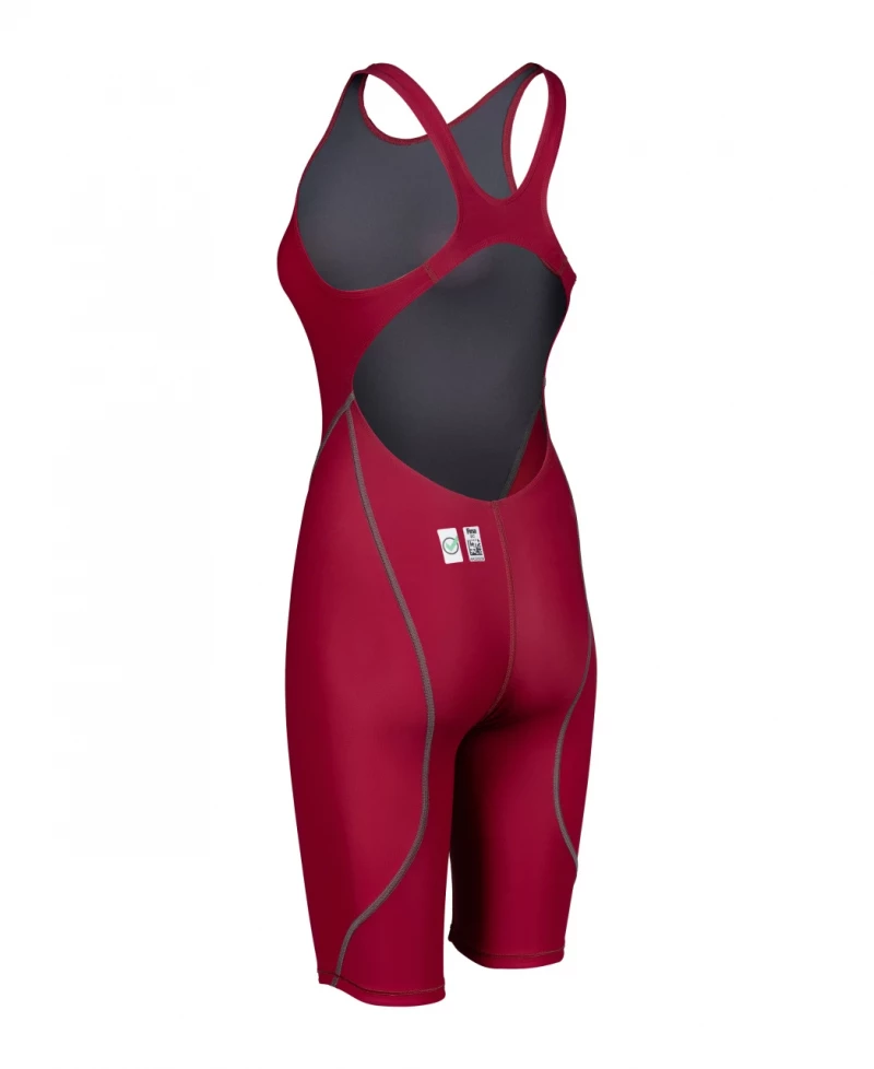 Arena Powerskin ST Next Damen Open Back Wettkampfanzug Deep Red