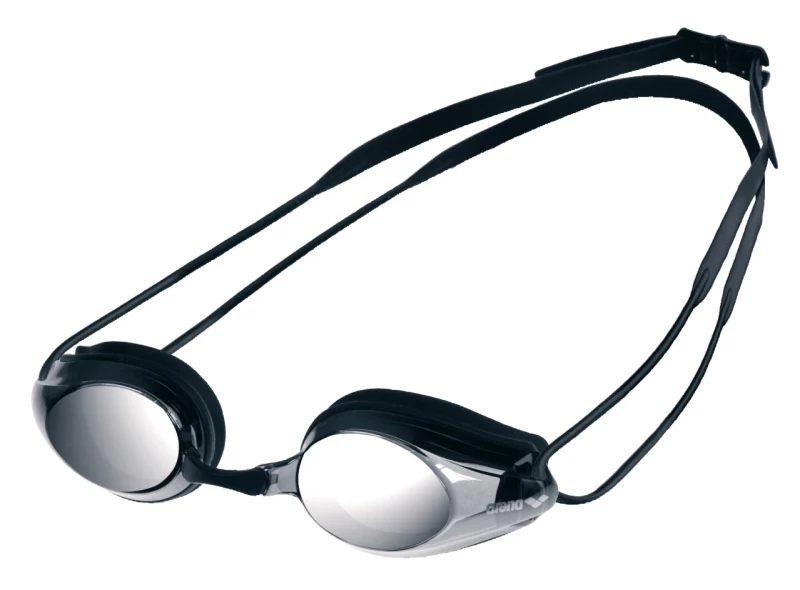 Arena Tracks Mirror Schwimmbrille Black-Smoke Silver - Black