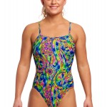 Funkita Damen Badeanzug Spin The Bottle Single Strap