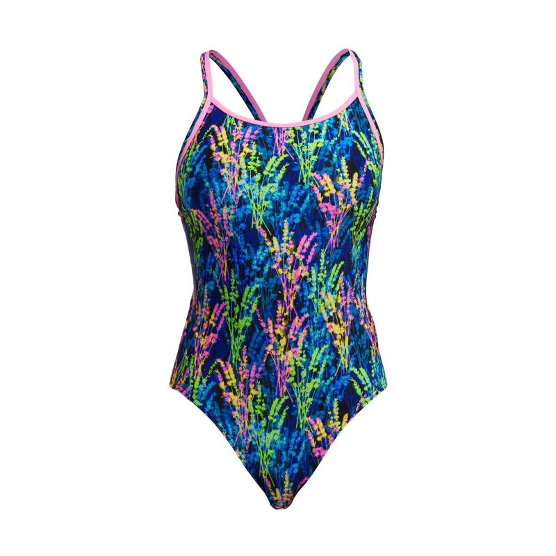 Funkita Damen Badeanzug Midnight Meadow Diamond Back