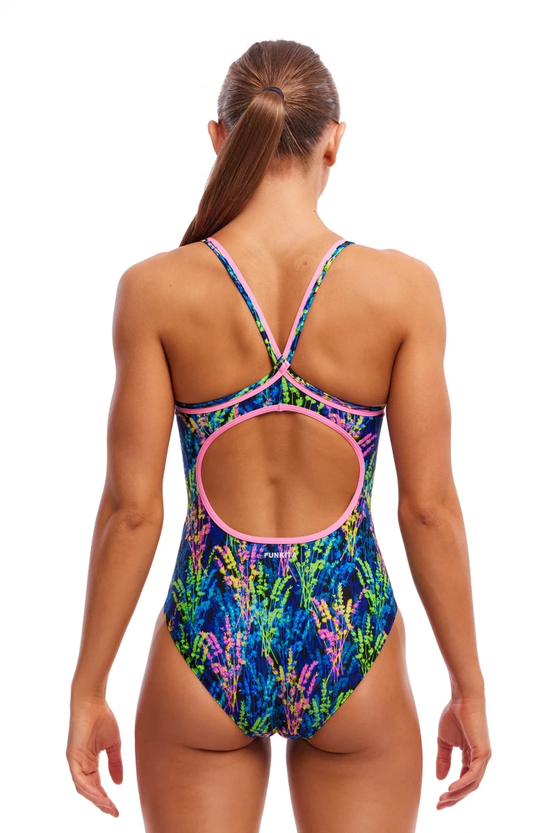 Funkita Damen Badeanzug Midnight Meadow Diamond Back