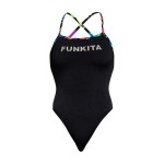 Funkita Damen Badeanzug Beat It Black Strapped In