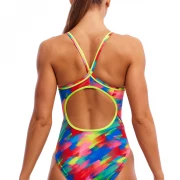 Funkita Damen Badeanzug Stroked Diamond Back