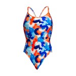 Funkita Damen Badeanzug Wet Paint Diamond Back