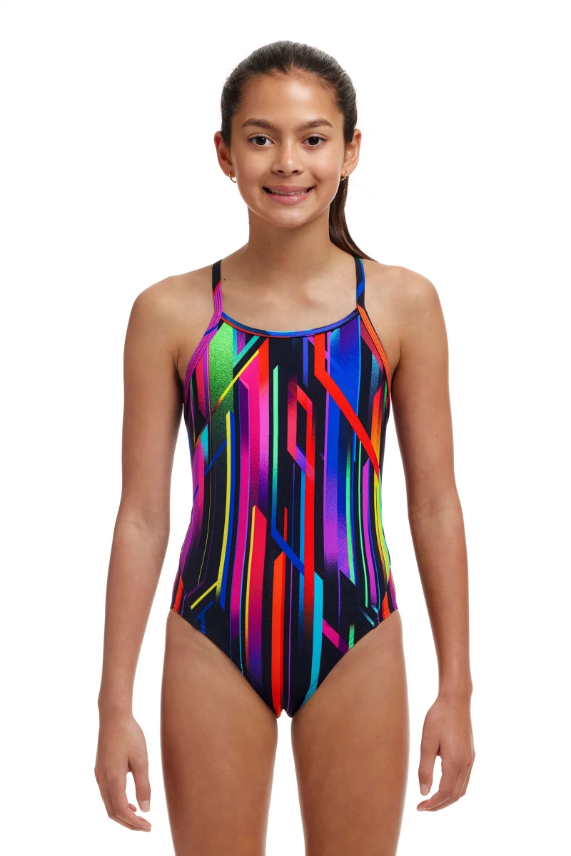 Funkita Girls Swimsuit Baby Beamer Diamond Back