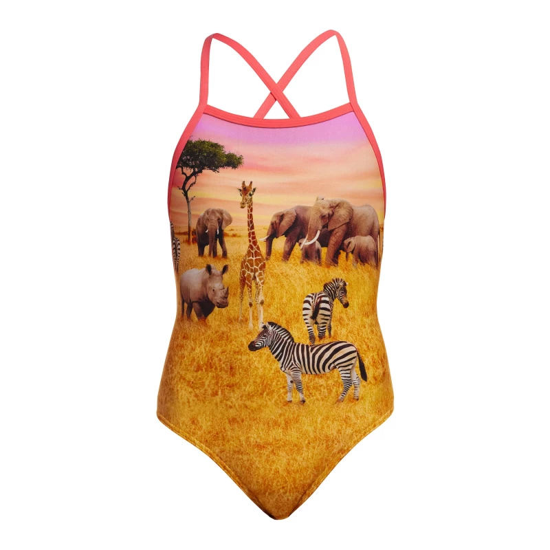 Funkita Mädchen Badeanzug Circle Of Life Strapped In