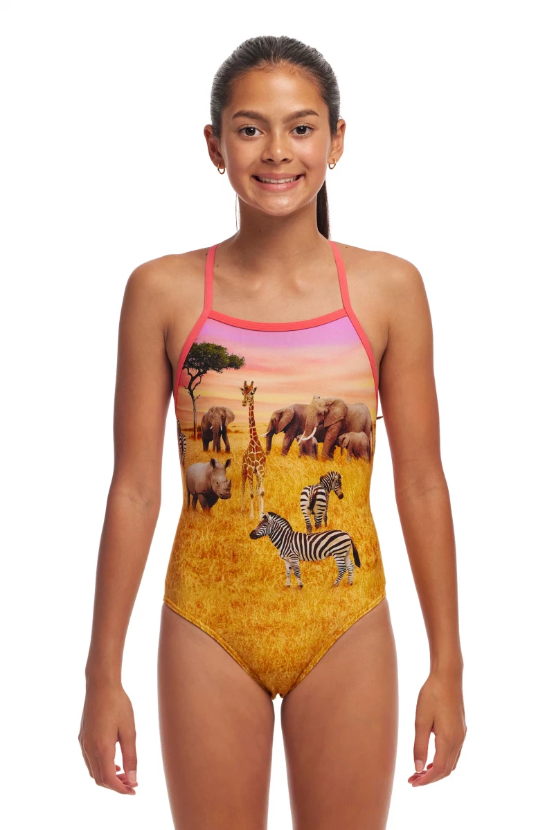 Funkita Mädchen Badeanzug Circle Of Life Strapped In