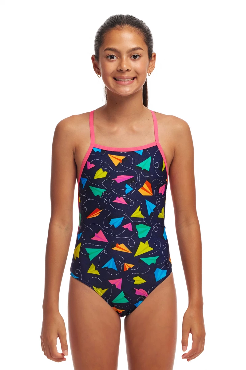 Funkita Girls Swimsuit Fly Bye Strapped In