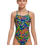 Funkita Mädchen Badeanzug Spin The Bottle Single Strap