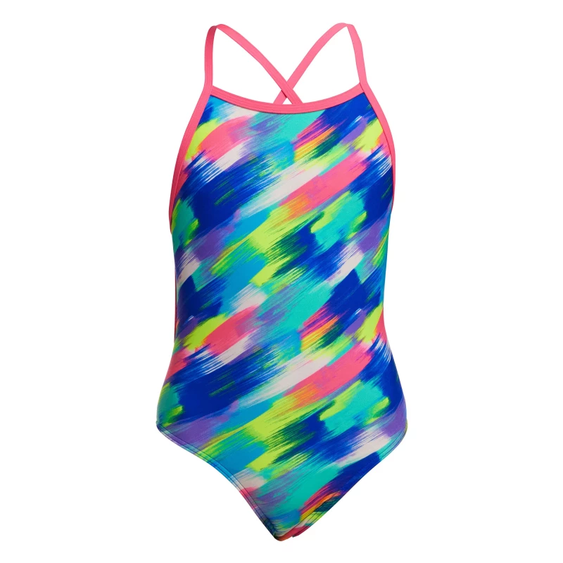 Funkita Mädchen Badeanzug Streaky Strokes Tie Me Tight