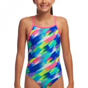 Funkita Mädchen Badeanzug Streaky Strokes Tie Me Tight