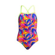 Funkita Girls Swimsuit Summer Swirl Strapped In