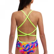 Funkita Girls Swimsuit Summer Swirl Strapped In