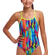 Funkita Mädchen Badeanzug The Glitch Diamond Back