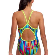 Funkita Girls Swimsuit The Glitch Diamond Back