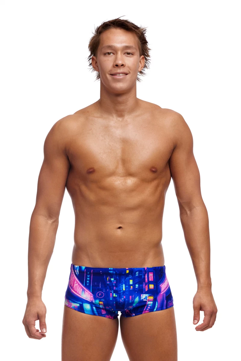 Funky Trunks Herren Cyber City Sidewinder Badehose