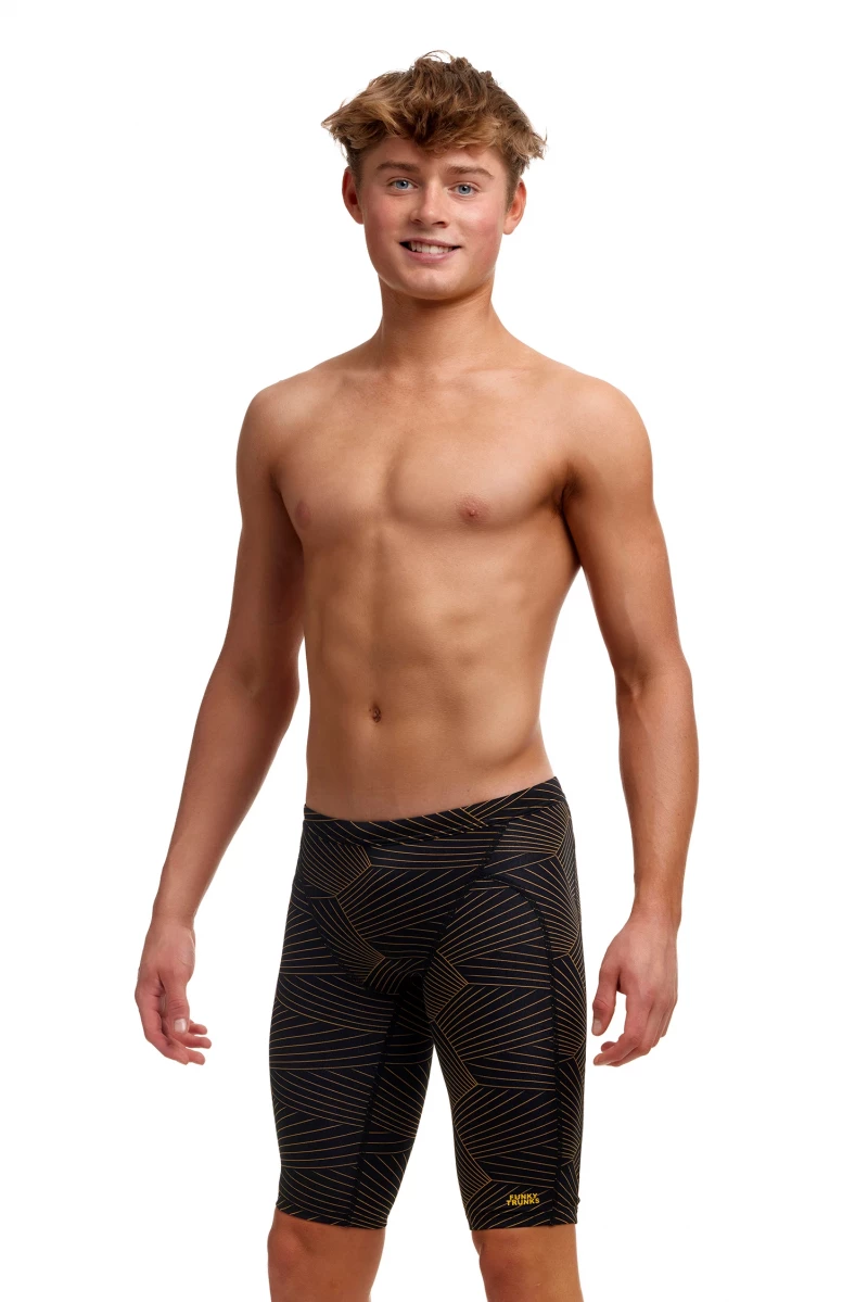 Funky Trunks Jammer Jungen Gold Weaver Badehose