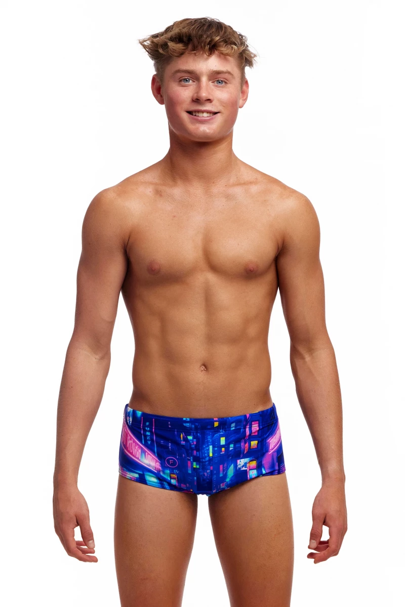 Funky Trunks Trainer Jungen Cyber City Sidewinder Badehose