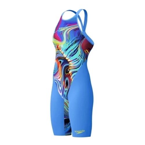 Speedo Damen Fastskin LZR Valor 2.0 Openback molten blur - cobalt pop print