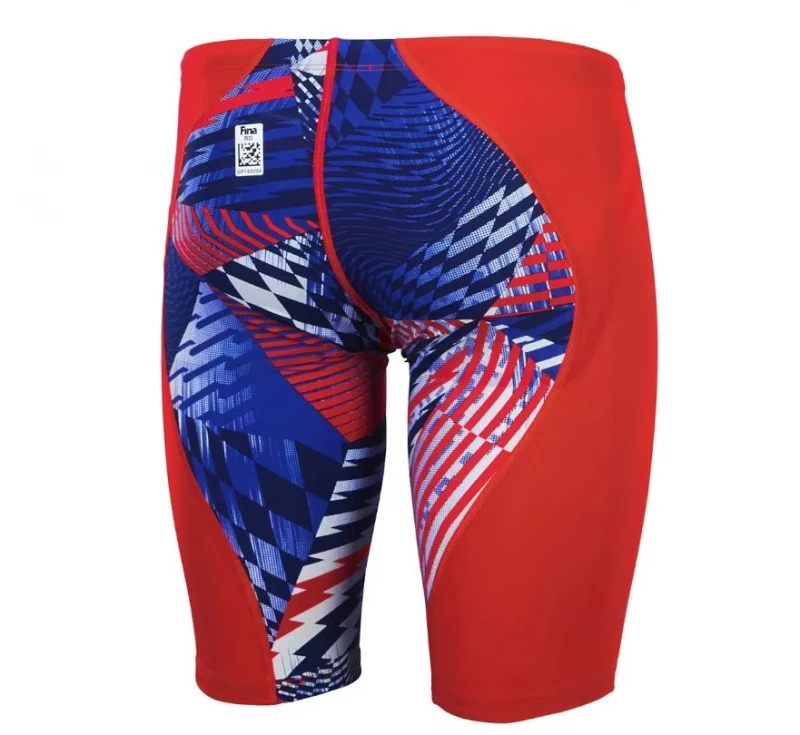 Speedo Fastskin LZR Ignite Wettkampf Jammer blau-rot-weiß