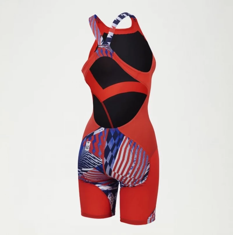 Speedo Fastskin LZR Ignite Wettkampfanzug blau-rot-weiß