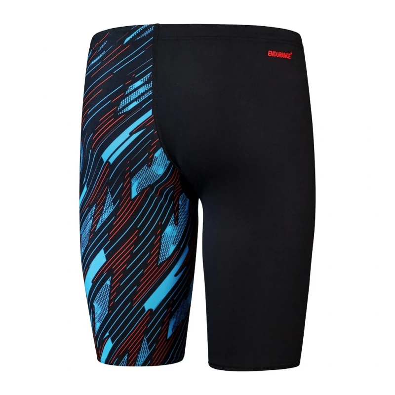 Speedo Jammer Herren Hyperboom V-Cut Schwarz-Blau