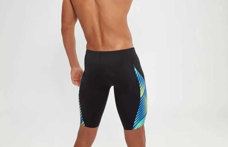 Speedo Jammer Herren Schwarz-Blau-Grün Digitalprint