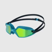 Speedo Kinder Schwimmbrille Hydropulse blau-gold verspiegelt