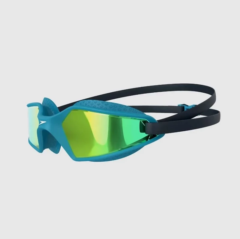 Speedo Kinder Schwimmbrille Hydropulse blau-gold verspiegelt