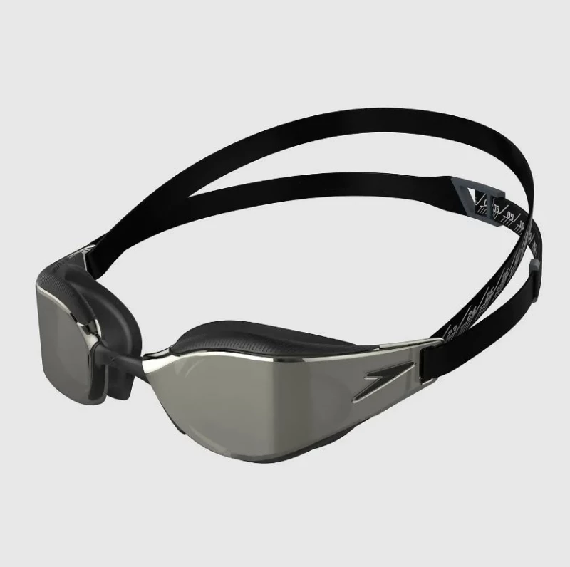 Speedo Schwimmbrille Fastskin Hyper Elite schwarz-silber verspiegelt