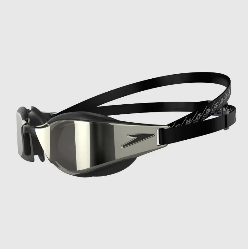 Speedo Schwimmbrille Fastskin Hyper Elite schwarz-silber verspiegelt