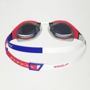 Speedo Schwimmbrille Fastskin Hyper Elite rot-blau verspiegelt