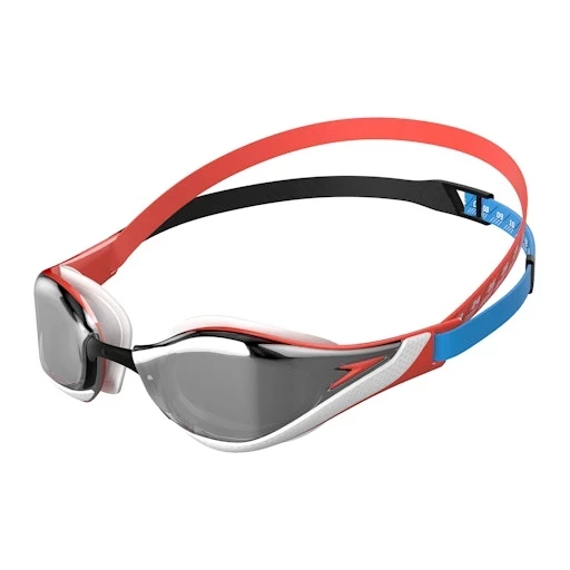 Speedo Schwimmbrille Fastskin Pure Focus red-blue verspiegelt